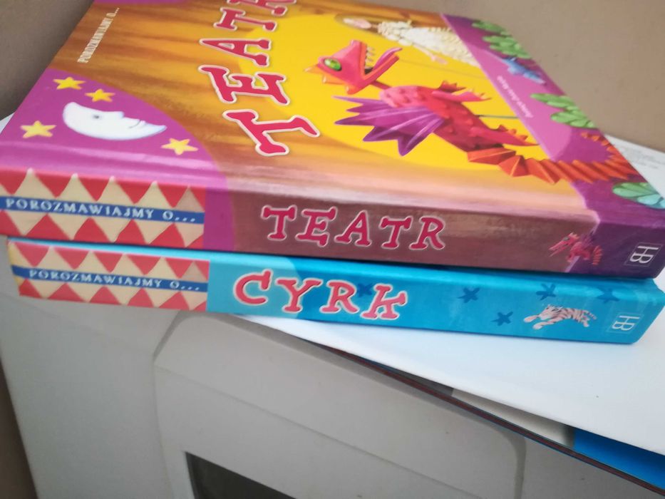 Książeczki z serii "Porozmawiajmy o ..." Cyrk, Teatr