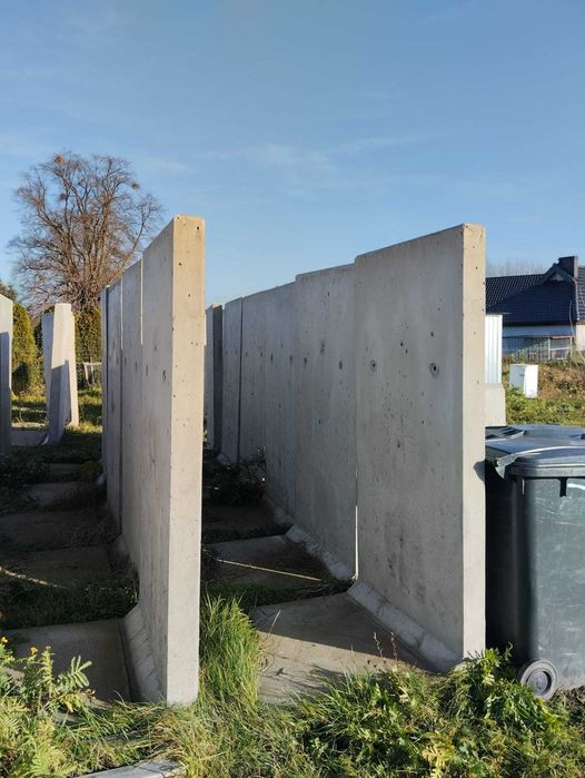 Mur oporowy, elka betonowa