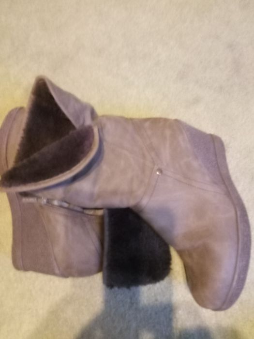 Buty na koturnie ocieplane 37