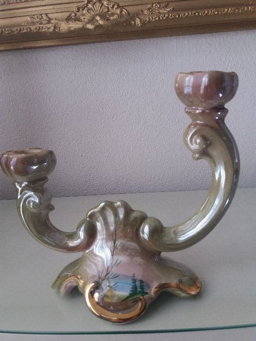 Castiçal marca Alcobaça 2 velas