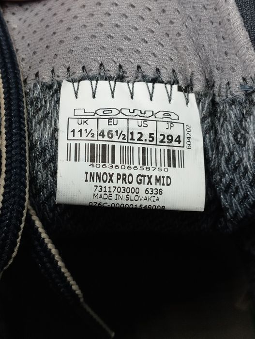 43,46,46,5. Черевики Lowa Innox Pro GTX MID - Denim/Dune