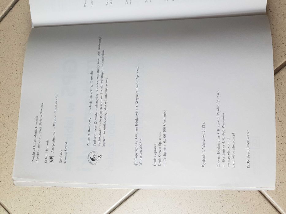 "GPS w labiryncie matematyki" zbiór zadań matura