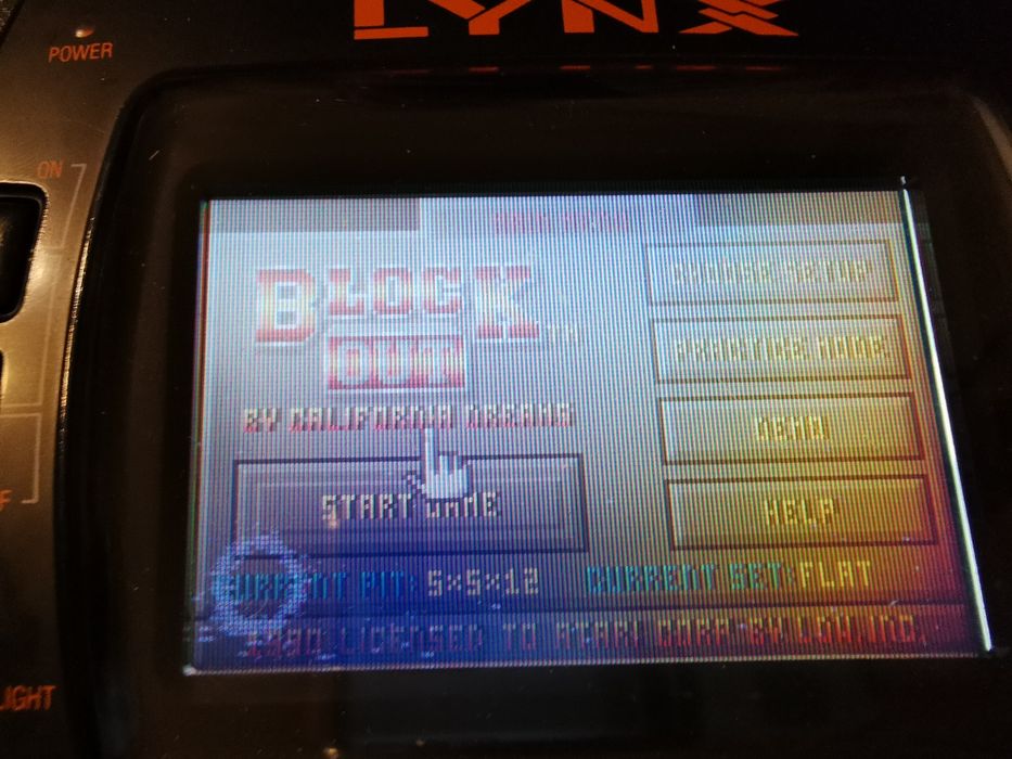 Block Out (tetris 3D) ATARI LYNX (polska gra) RZADKOŚĆ na rynku
