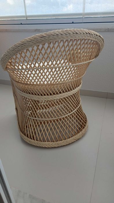 Cadeirão Novo de Rotim Vime (fibra natural robusta)