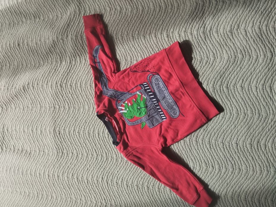 Світшот дитячий з екскаватором та динозавром