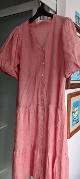 Vestidos linho,largos e frescos.Tam.38-40,18€cada