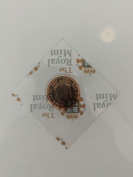 Moeda 1/2 libra em ouro de 22kt