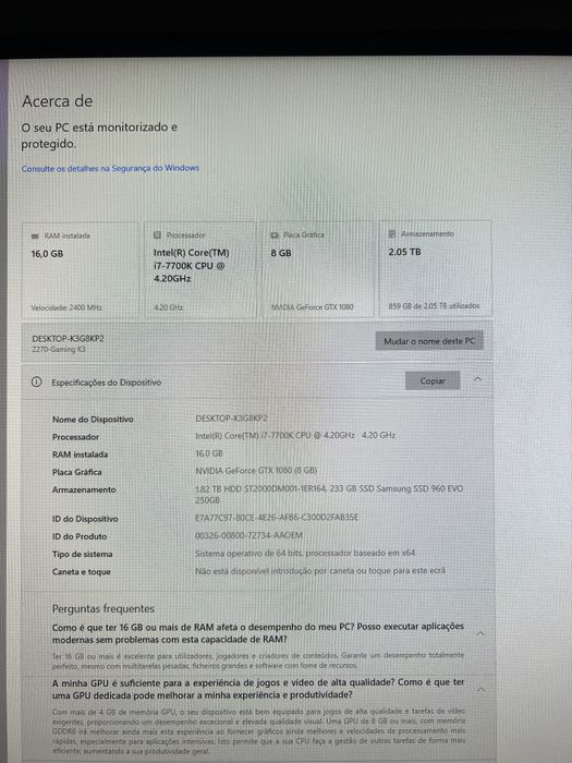 Computador gaming (Torre)