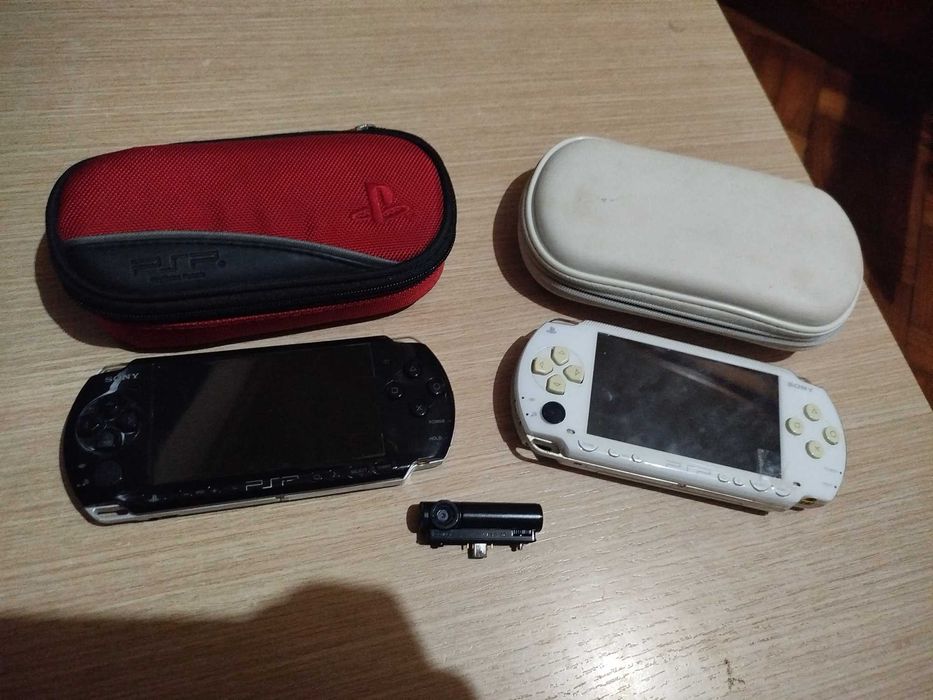 2 Psp portátil com bolsa+câmara+jogos
