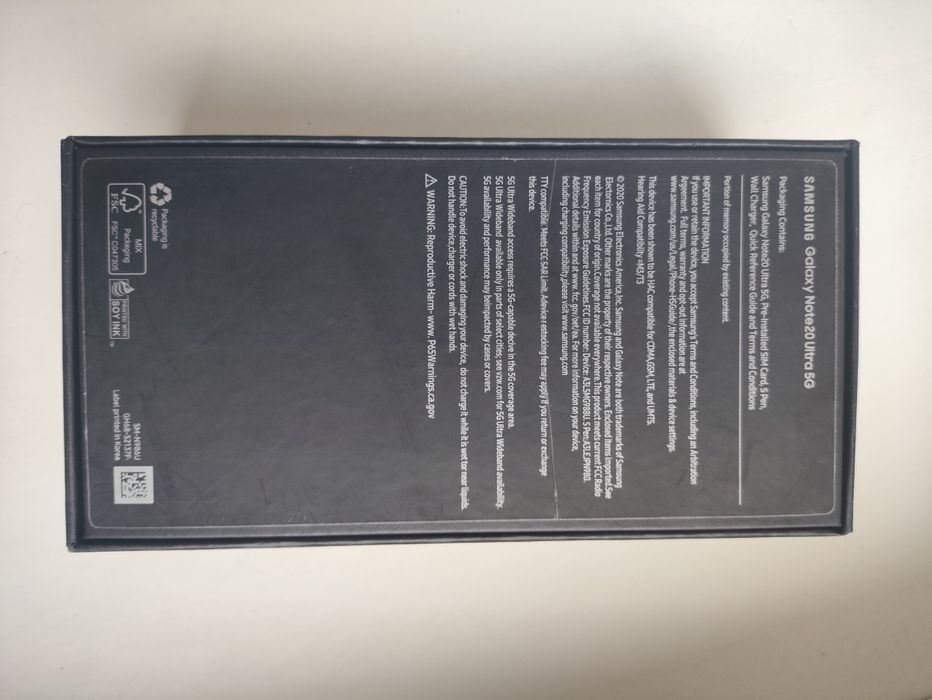 Samsung Galaxy Note 20 Ultra 5G.