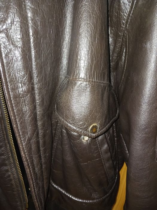 Casaco de cabedal de homem