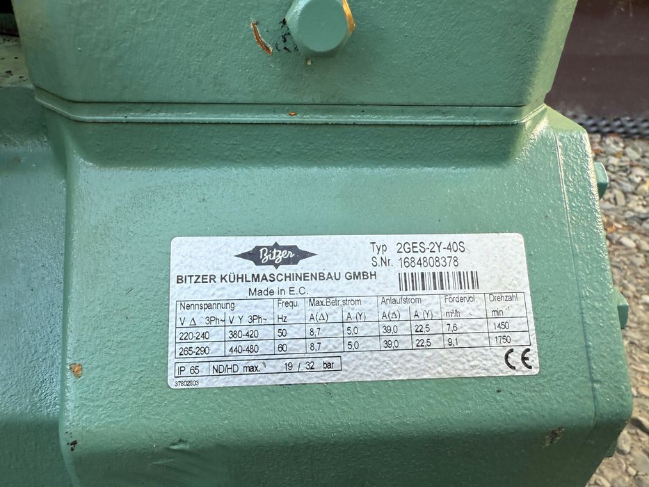 Sprężarka półhermetyczna Bitzer 4,9kW  -5°C / +40°C 2GES-2Y-40S