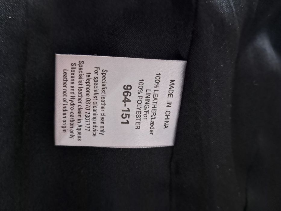 Kurtka Damska krotka Rsmoneska Next rozm M/L Czarna Nowa  Skóra