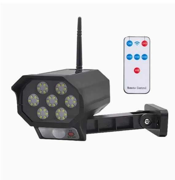 Ліхтар-муляж камери 2в1  Сонячна батарея Пульт Світильник 42 LEDлампи