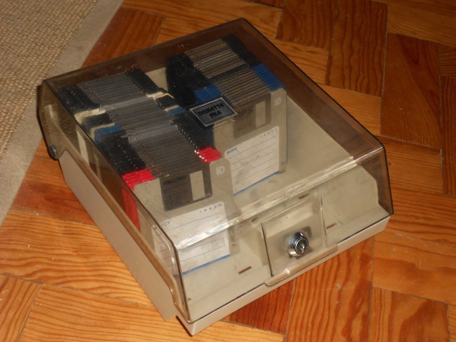 Caixas arquivadoras arquivo ficheiro disquetes 3.5" - 3 modelos