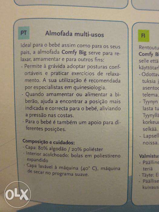 Almofada de amamentação Comfy Big da Delta Baby - dulpa face