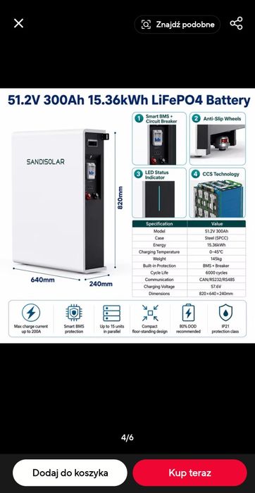 Magazyn energi 15kwh