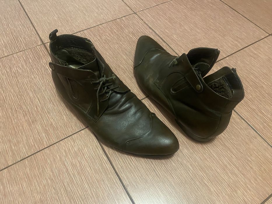 Ботинки натуральная кожа Louls Alberti (кожаные) зимние