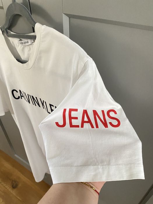 Nowy męski t-shirt bawełniany Calvin Klein rozm.L
