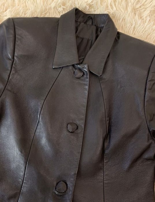 Пиджак удлиненный (натуральная кожа)