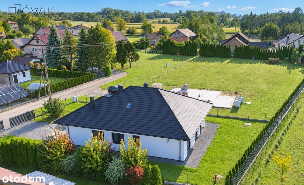 Nowoczesny dom parterowy 123,85 m² | 8,2 ar | 2,5 km od Bochni