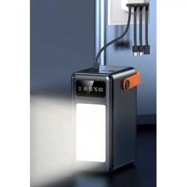 Внешний аккумулятор Power Bank 80000 мАч с быстрой зарядкой 22,5 Вт