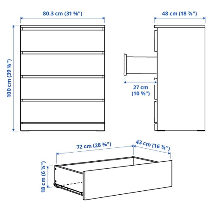 Cómoda Ikea Malm