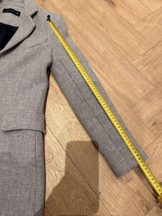 Płaszcz ZARA roz xs szary
