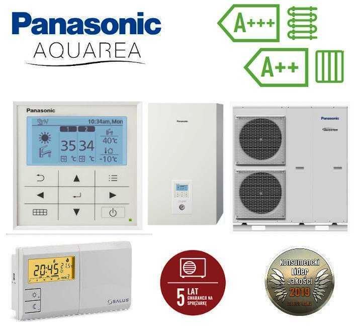 Pompa ciepła Panasonic T-Cap WQC12H9E8 12kW z montażem A+++ SUPERCICHA (dostępne inne modele)