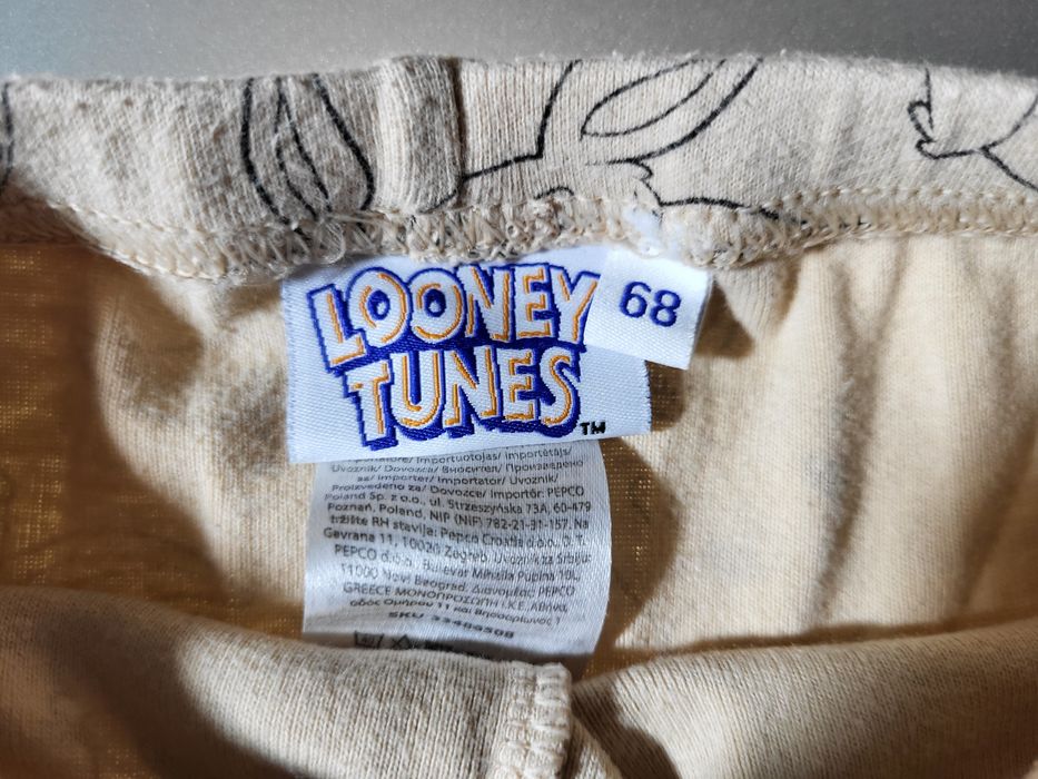 Komplecik body i spodenki Coccodrillo Looney Tunes 62-68