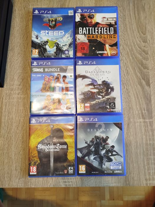 PS4 fat +6 gier + 2 pady dobre i 2 na części gratis