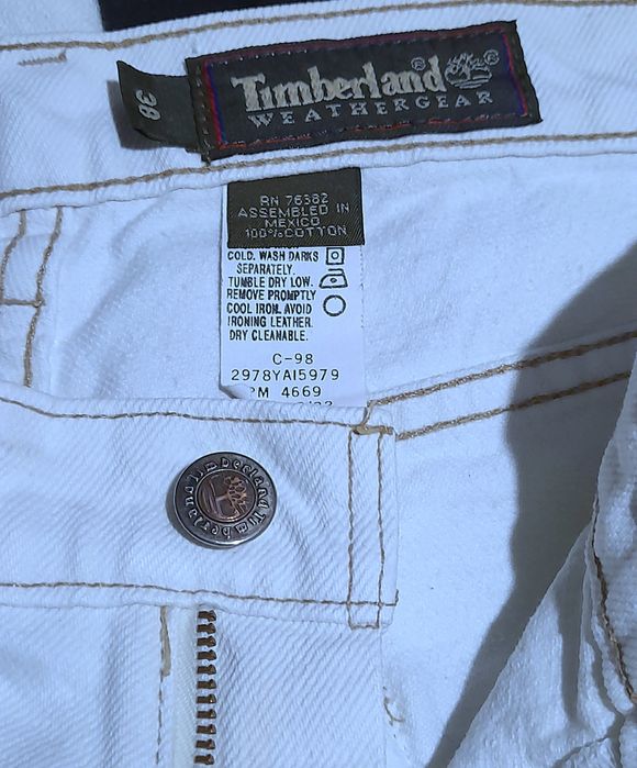 Timberland мужские белые джинсы большой рост, джинсовые штаны на высокого мужчину