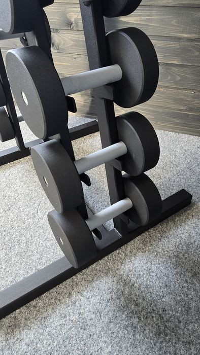 Гантельний ряд BLACK від 1 до 10 кг зі стійкою в комплекті. 110 кг