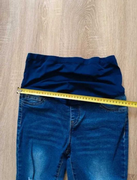 2x Spodnie ciążowe jeansowe S/M