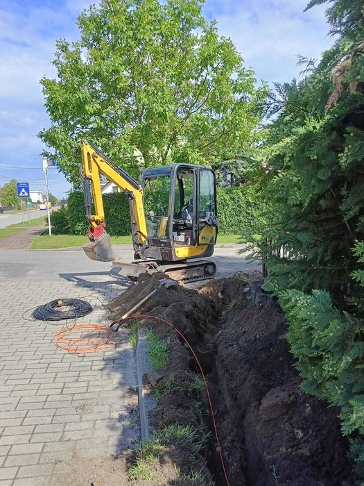 Usługi minikoparką