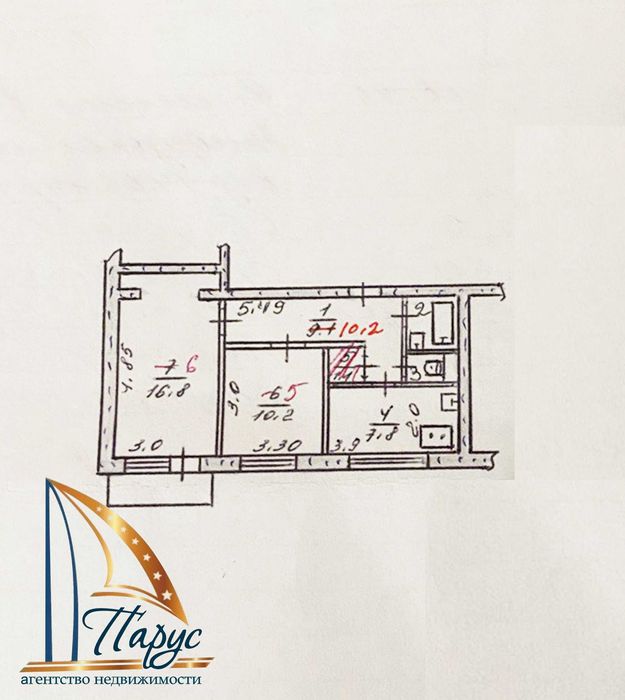 2-кімнатна на вул. Козачій 5/9