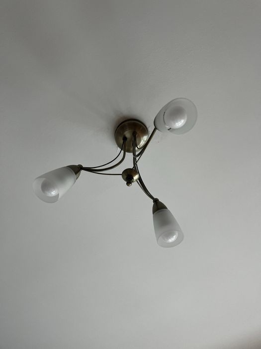 Candeeiro de tecto de sala com 5 e 3 lampadas incluidas