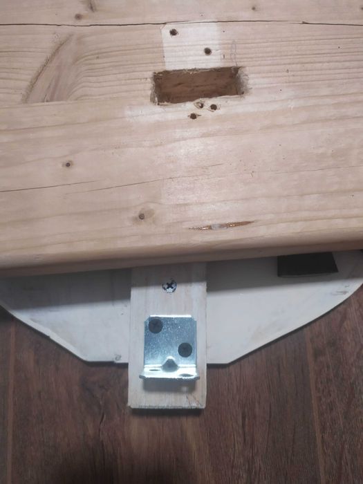 Bałwan z drewna ozdoba świąteczna