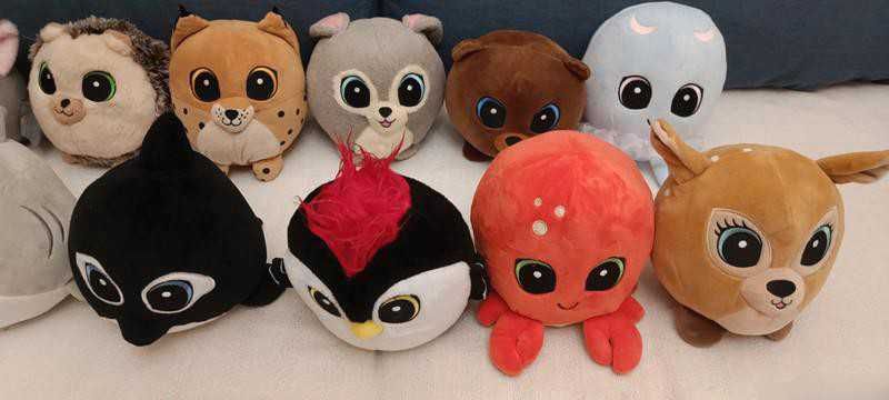 Bonecos Bando do bosque e bando do mar 14 peluches