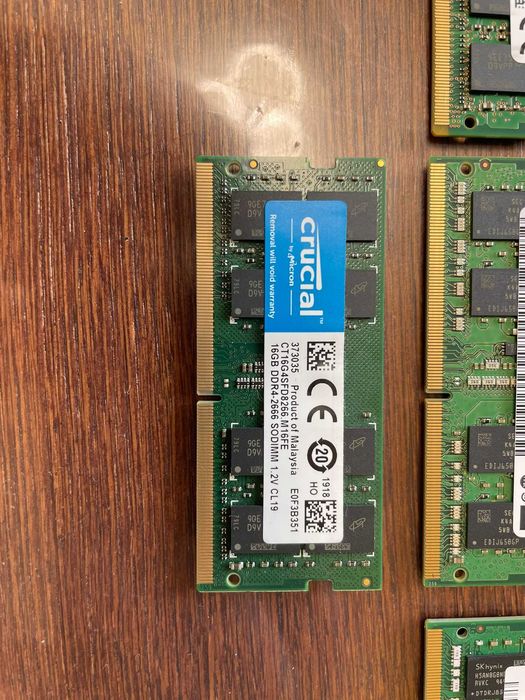 Оперативня память для ноутбука DDR4 SO-Dimm 16Gb 2666 (Hynix, Samsung, Micron)