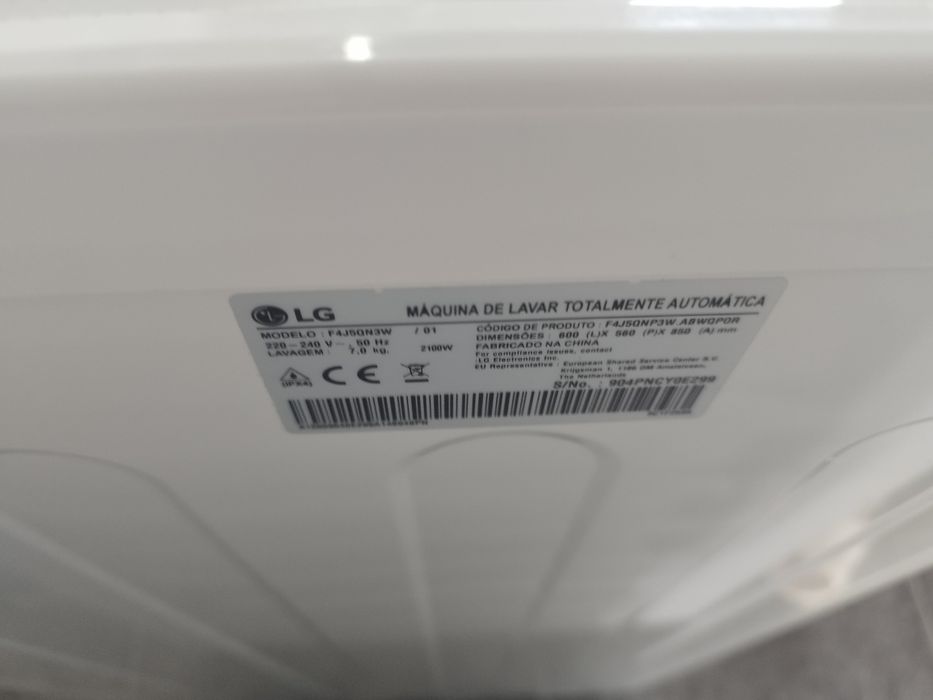 Máquina de lavar roupa LG 7 kg A+++