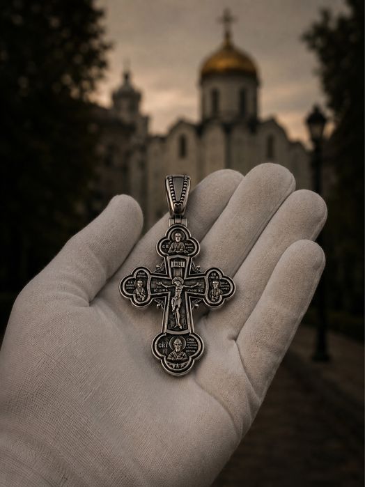 Срібний хрестик артикул 06 (вага 25 грам)