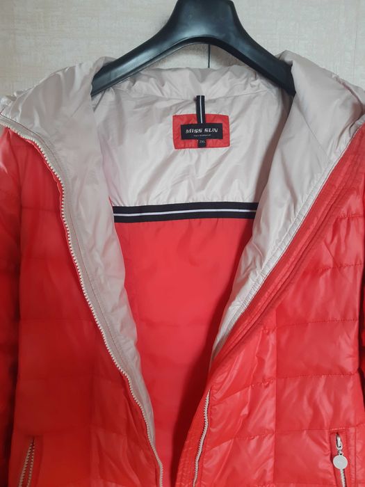 Пуховик (пух/перо) + шарф и варежки