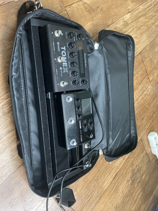 Efekty do gitary Pedalboard +Tonex +Hx stomp + ampero
