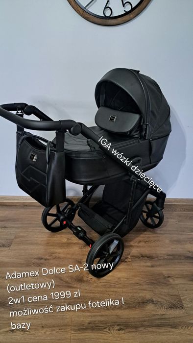 Wózek 2w1 Adamex Dolce SA-2, nowy (outletowy)