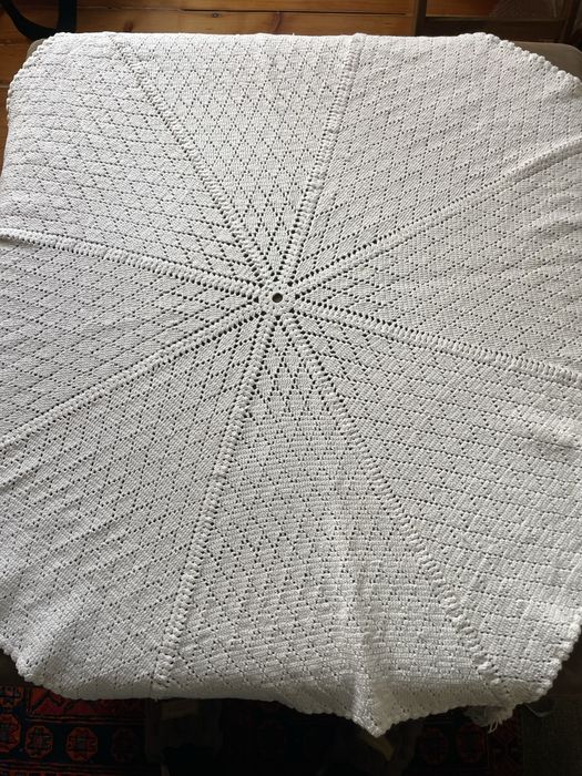 Toalha redonda em crochet