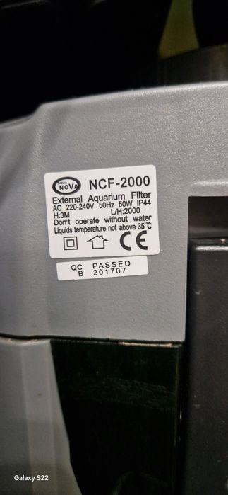 Фільтр для акваріума Aqua nova NCF 2000