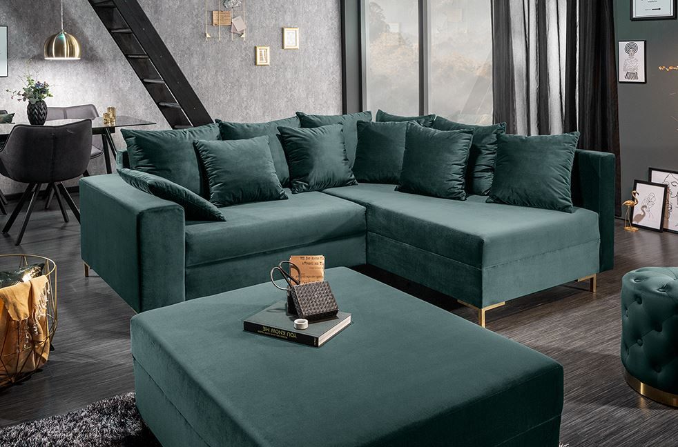 Piękny nowoczesny narożnik LOFT MINI PRINCE funkcja spania producent