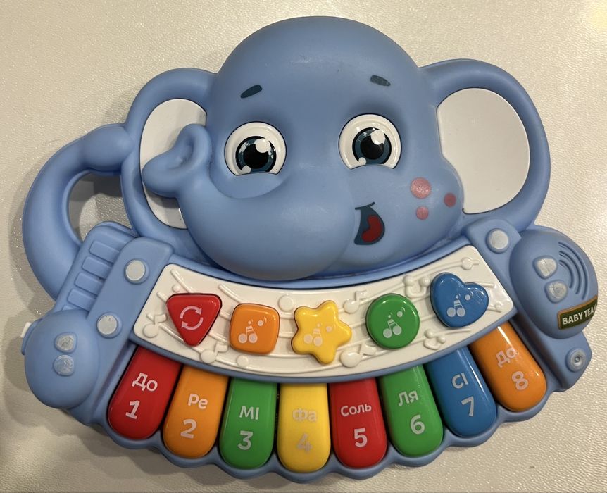 іграшка дитяча музичний слоник піаніно