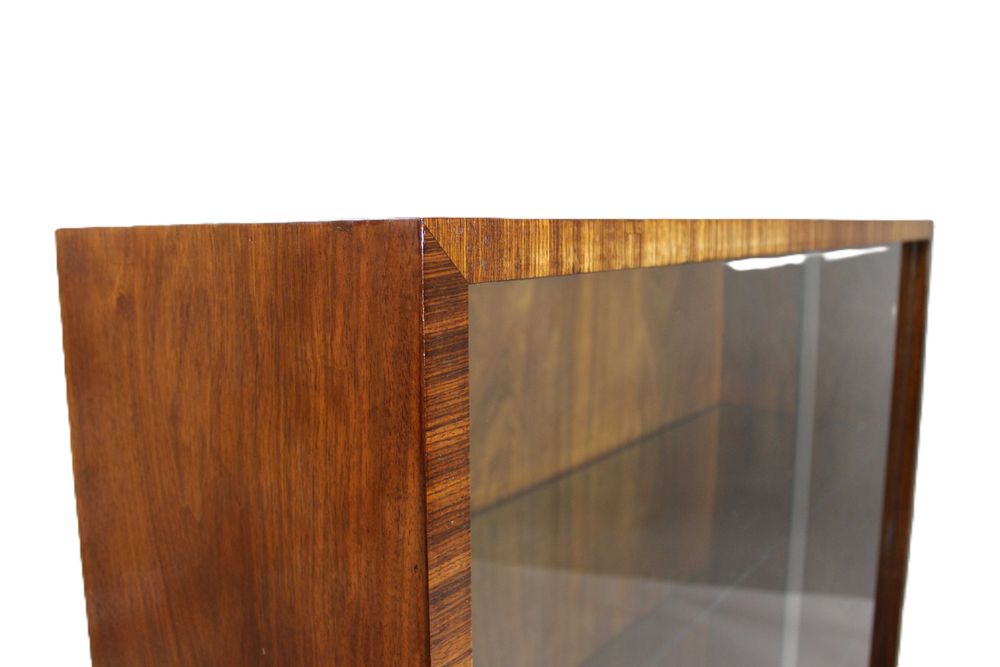 Witryna / bibloteczka stojąca art - deco w orzechu  po renowacji antyk